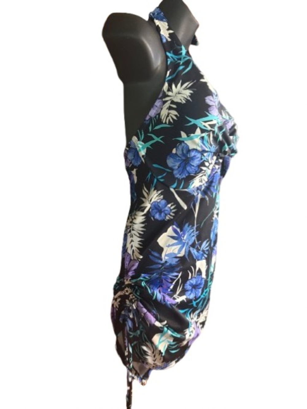Swimsuits for All Adjustable Underwire Tankini purple floral side ties 18 - Picture 4 of 13